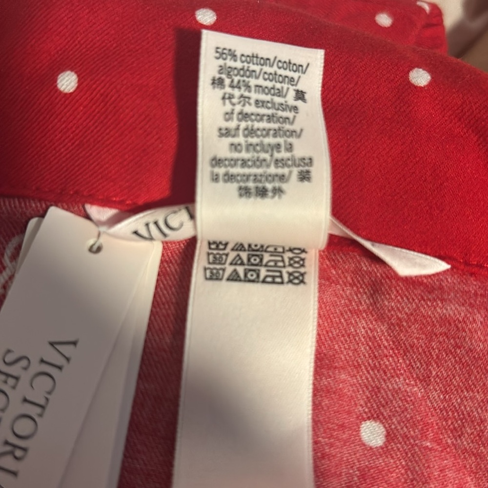Victoria's Secret Red and White Polka Dot Pajama Set - Picture 4 of 4